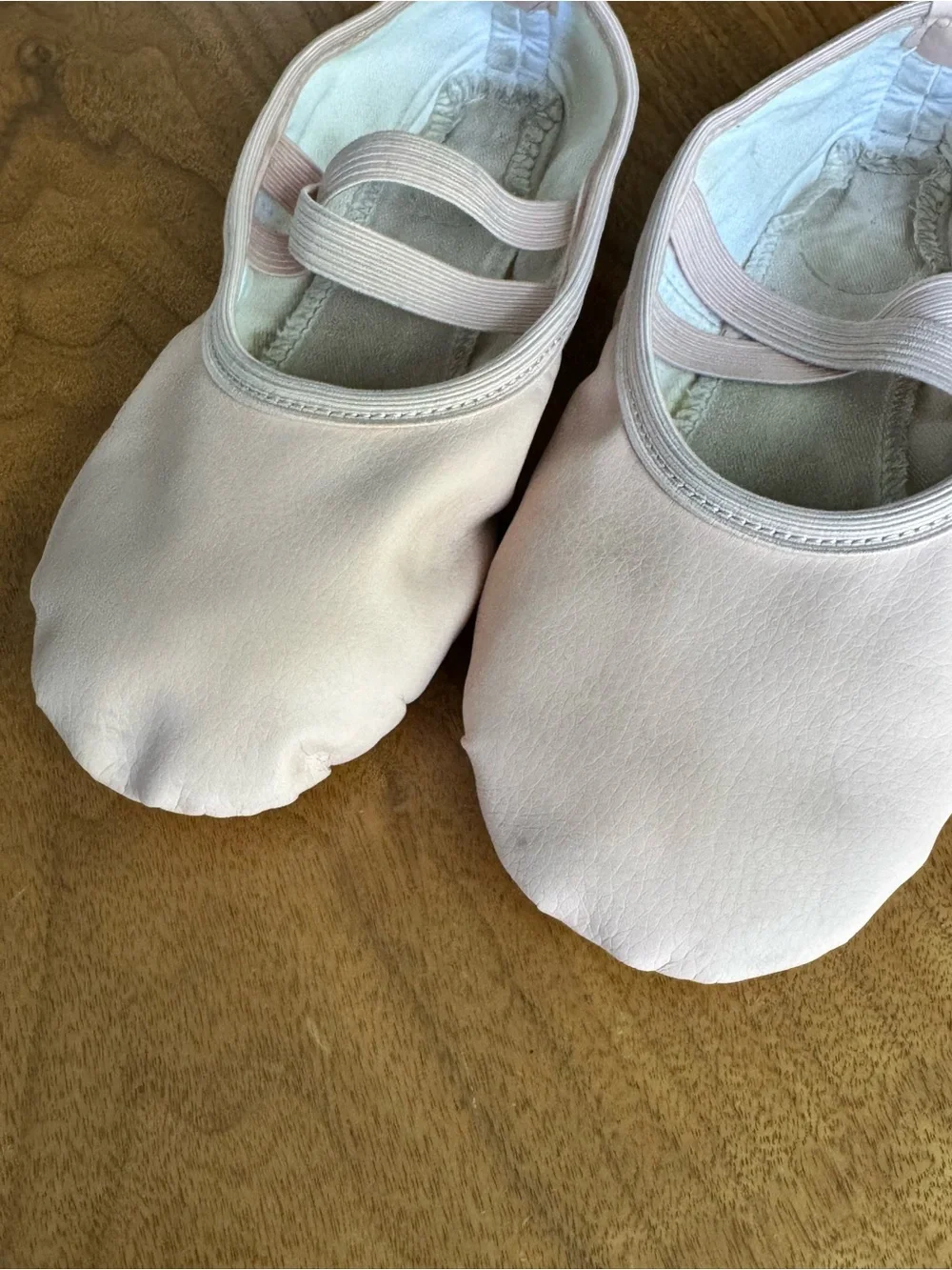 Stelle Ballet Pink PU Leather Split Sole Ballet Slippers Girls Size 1